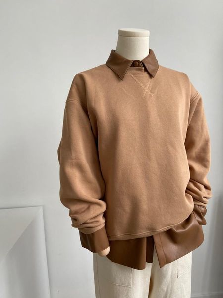 long-sleeved round neck pullover plus velvet sweatshirt small embroidery casual loose all-match solid black camel women's hoodies & swe
long-sleeved round neck pullover plus velvet sweatshirt small embroidery casual loose all-match solid black camel women's hoodies & swe