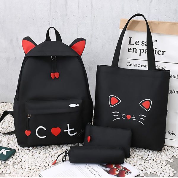 school bags 4 piece set schoolbags for teenage girls cute print women backpack female shoulder
school bags 4 piece set schoolbags for teenage girls cute print women backpack female shoulder