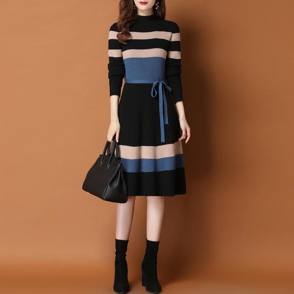 chic women autumn winter long knit maxi sweater knitted a line dress ribbed thick christmas pullover party dresses z26 women's sweaters, White;black
chic women autumn winter long knit maxi sweater knitted a line dress ribbed thick christmas pullover party dresses z26 women's sweaters, White;black
