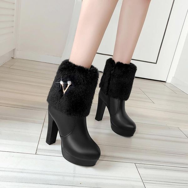 women ankle boot high heel round toe casual classic sweet party & evening office career pu zipper solid colored black white boots
women ankle boot high heel round toe casual classic sweet party & evening office career pu zipper solid colored black white boots