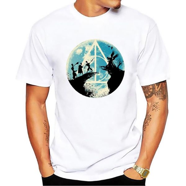 men's t-shirts three brothers fairytale t shirt men white casual plus size tshirt homme deathly hallows no glue feeling print tee, White;black
men's t-shirts three brothers fairytale t shirt men white casual plus size tshirt homme deathly hallows no glue feeling print tee, White;black