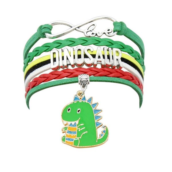 charm bracelets 10pc infinity love dinosaur cute animal silver plated leather wrap & bangles for women men jewelry, Golden;silver
charm bracelets 10pc infinity love dinosaur cute animal silver plated leather wrap & bangles for women men jewelry, Golden;silver