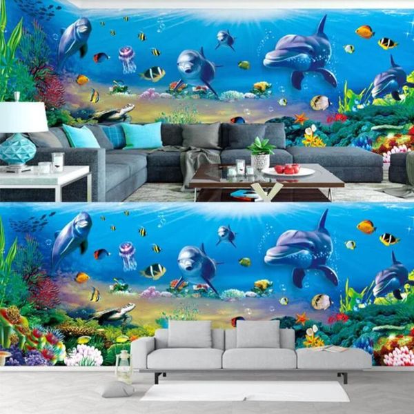 wallpapers drop custom 3d wallpaper murals fantasy underwater world dolphin theme living room wall decoration
wallpapers drop custom 3d wallpaper murals fantasy underwater world dolphin theme living room wall decoration