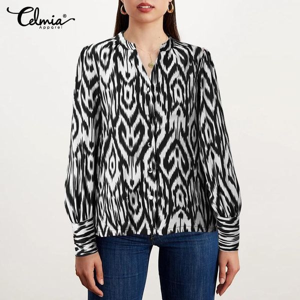 blouses celmia elegant office lady leopard printed women's 2021 v-neck long sleeve shirts blouses fashion casual loose blusas, White
blouses celmia elegant office lady leopard printed women's 2021 v-neck long sleeve shirts blouses fashion casual loose blusas, White
