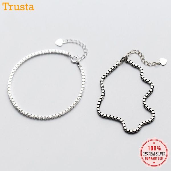 trustdavis 100% 925 sterling silver simple square lattice 15cm bracelet bangle for women girls lady jewelry dt30 link, chain, Black
trustdavis 100% 925 sterling silver simple square lattice 15cm bracelet bangle for women girls lady jewelry dt30 link, chain, Black