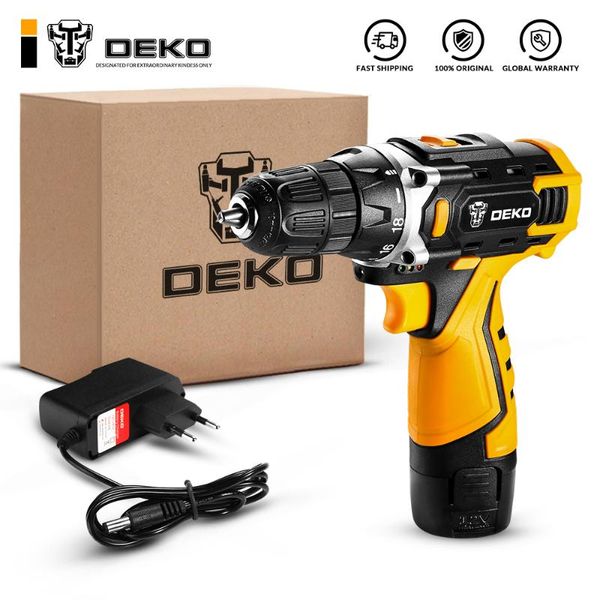 professiona electric drills deko banger 12v loner cordless drill screwdriver mini wireless power driver dc lithium-ion battery led light 3/8
professiona electric drills deko banger 12v loner cordless drill screwdriver mini wireless power driver dc lithium-ion battery led light 3/8