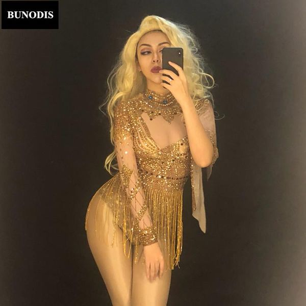 women's jumpsuits & rompers zd437 women net yarn bodysuit full gold sparkling crystals tassel nightclub birthday party stage wear dance, Black;white
women's jumpsuits & rompers zd437 women net yarn bodysuit full gold sparkling crystals tassel nightclub birthday party stage wear dance, Black;white