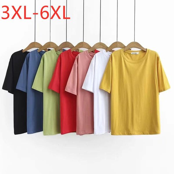 women's t-shirt 2021 ladies summer plus size for women large short sleeve loose cotton yellow white o-neck 3xl 4xl 5xl 6xl
women's t-shirt 2021 ladies summer plus size for women large short sleeve loose cotton yellow white o-neck 3xl 4xl 5xl 6xl