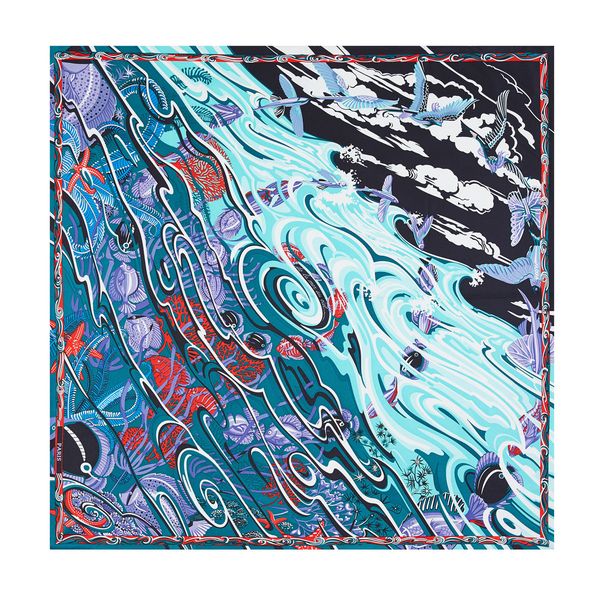 90cm flying fish twill silk square women shawl luxury brand hijab scarf bandana handmade curled foulard head scarves, Blue;gray
90cm flying fish twill silk square women shawl luxury brand hijab scarf bandana handmade curled foulard head scarves, Blue;gray