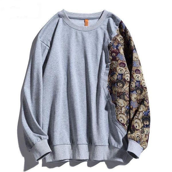 men's hoodies & sweatshirts plus size contrasted color men bear print patchwork casual hooded sweatshirt hip hop streetwear pullover m, Black
men's hoodies & sweatshirts plus size contrasted color men bear print patchwork casual hooded sweatshirt hip hop streetwear pullover m, Black
