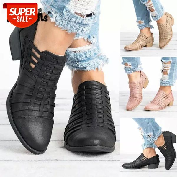 women leather booties solid ankle boots low chunky heel back zipper casual boots female short drop shipping #pr63, Black
women leather booties solid ankle boots low chunky heel back zipper casual boots female short drop shipping #pr63, Black