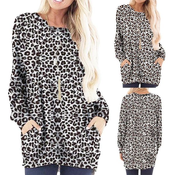 women's t-shirt 2021 autumn and winter european american cross-border selling clothing leopard print round neck long-sleeved, White
women's t-shirt 2021 autumn and winter european american cross-border selling clothing leopard print round neck long-sleeved, White