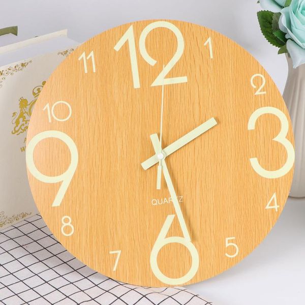 wall clocks 30cm 12 inches creative luminous clock simple decorative hanging home decor for office living room (original woo
wall clocks 30cm 12 inches creative luminous clock simple decorative hanging home decor for office living room (original woo