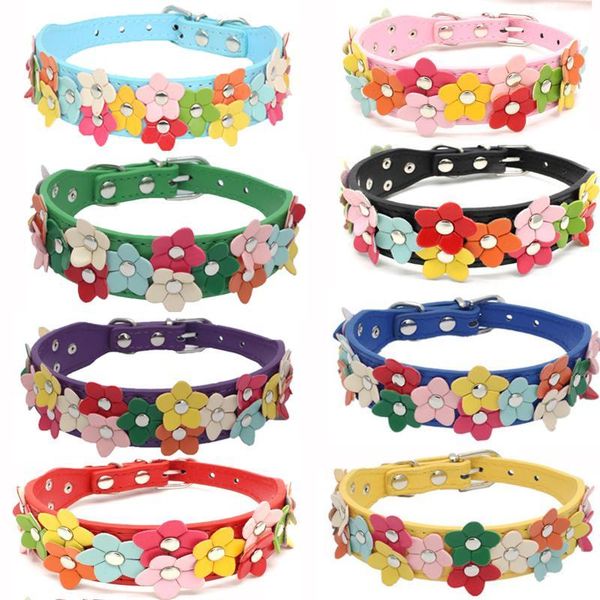 dog collars & leashes 8 colors pu leather collar cute adorable flowers puppy cat double row studded floral pets necklace chihuahua
dog collars & leashes 8 colors pu leather collar cute adorable flowers puppy cat double row studded floral pets necklace chihuahua