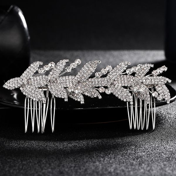 bridal rhinestone encrusted leaf hair pin clip dress comb prom wedding jewelry evening dress accessories jch061, Golden;white
bridal rhinestone encrusted leaf hair pin clip dress comb prom wedding jewelry evening dress accessories jch061, Golden;white