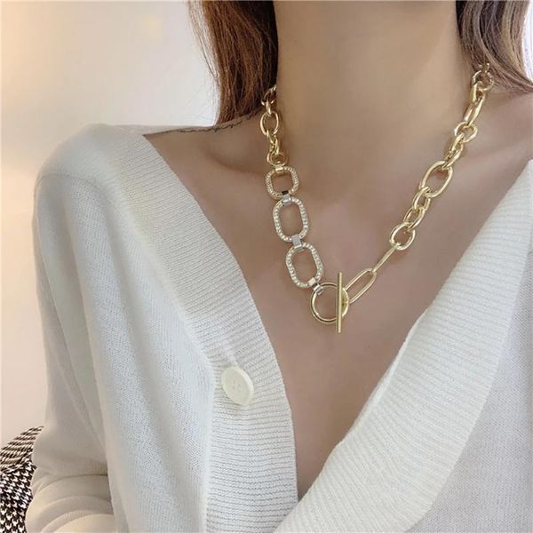 chains ghidbk fashion simple crystal chunky thick chain necklace for women vintage classic shiny rhinestone toggle clasp gifts, Silver
chains ghidbk fashion simple crystal chunky thick chain necklace for women vintage classic shiny rhinestone toggle clasp gifts, Silver