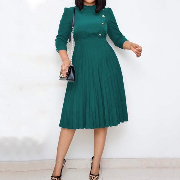 casual dresses african dress for women fashion high waisted pleated temperament commuter elegant office ladies work business midi ol, Black;gray
casual dresses african dress for women fashion high waisted pleated temperament commuter elegant office ladies work business midi ol, Black;gray