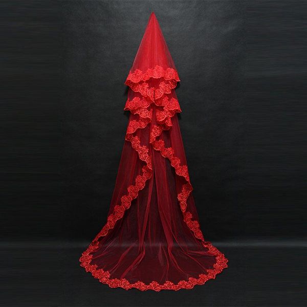 bridal veils 2021 marriage 3m one layer lace edge white ivory catherdal wedding veil long accessories veu de noiva, Black
bridal veils 2021 marriage 3m one layer lace edge white ivory catherdal wedding veil long accessories veu de noiva, Black