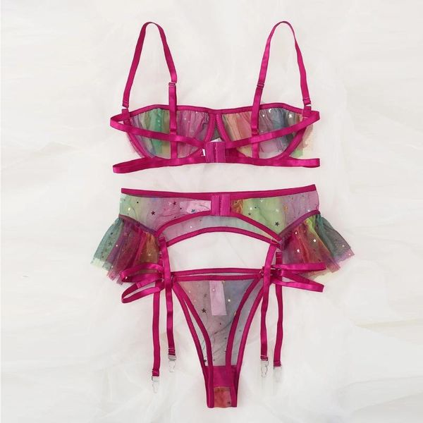 bras sets colorful printed star moon embroidery thong temptation underwear garter belt women's pajamas shirt sleepwear night dress 2021, Red;black
bras sets colorful printed star moon embroidery thong temptation underwear garter belt women's pajamas shirt sleepwear night dress 2021, Red;black