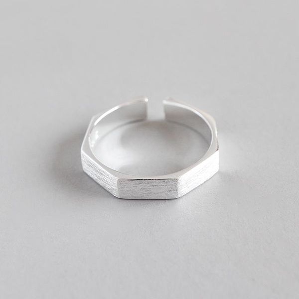cluster rings 3.7mm authentic s925 sterling silver fine jewelry brushed hexagon geometric open band adjust j505, Golden;silver
cluster rings 3.7mm authentic s925 sterling silver fine jewelry brushed hexagon geometric open band adjust j505, Golden;silver