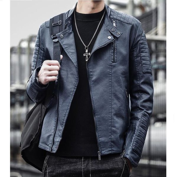 2021 men's slim fit jacket fashion solid color motorcycle winter jackets chaqueta hombre windproof black leather jackets s-3xl
2021 men's slim fit jacket fashion solid color motorcycle winter jackets chaqueta hombre windproof black leather jackets s-3xl
