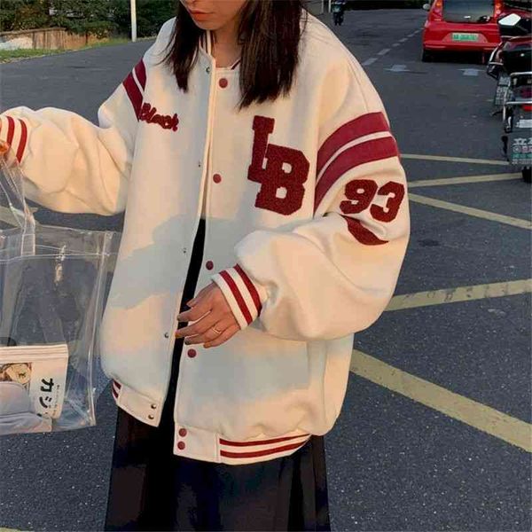 women's jackets thick baseball uniform stuffed women's jacket couple fall/korean loose american winter retro coat cuts wind clothe, Black;brown
women's jackets thick baseball uniform stuffed women's jacket couple fall/korean loose american winter retro coat cuts wind clothe, Black;brown