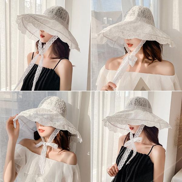 wide brim hats straw hat women summer floral lace beach holiday sun visor band adjustable floppy girl cap elegant, Blue;gray
wide brim hats straw hat women summer floral lace beach holiday sun visor band adjustable floppy girl cap elegant, Blue;gray