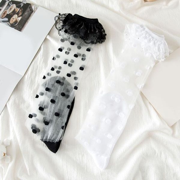 socks & hosiery u90e women lolita sweet ruffles lace transparent calf vintage polka dot pattern sheer harajuku kawaii student knee high, Black;white
socks & hosiery u90e women lolita sweet ruffles lace transparent calf vintage polka dot pattern sheer harajuku kawaii student knee high, Black;white