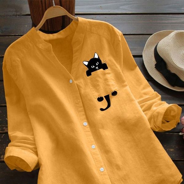 women blouses linen shirt kawaii blouse for full sleeve down collar korean lady autumn clothes, White
women blouses linen shirt kawaii blouse for full sleeve down collar korean lady autumn clothes, White