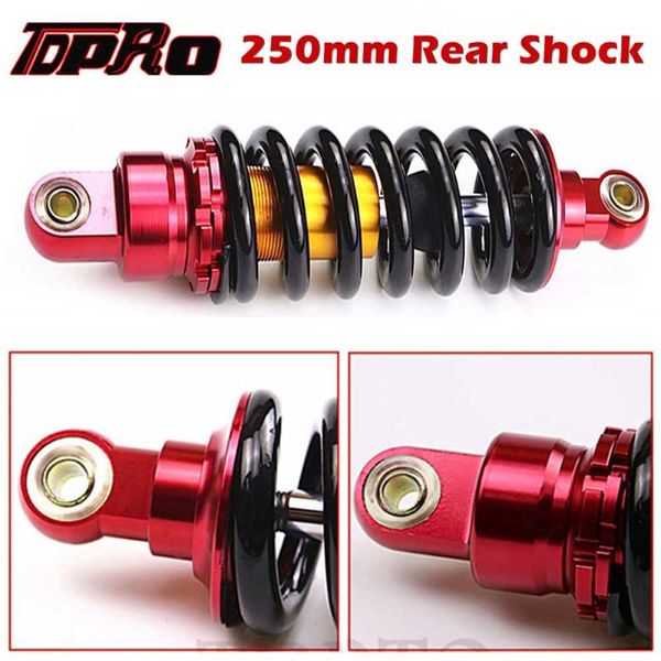 motorcycle 980lbs 9.8" 250mm rear suspension absorber fit 50cc-160cc scooter dirt pit bike atv quad 4 wheeler buggy parts
motorcycle 980lbs 9.8" 250mm rear suspension absorber fit 50cc-160cc scooter dirt pit bike atv quad 4 wheeler buggy parts