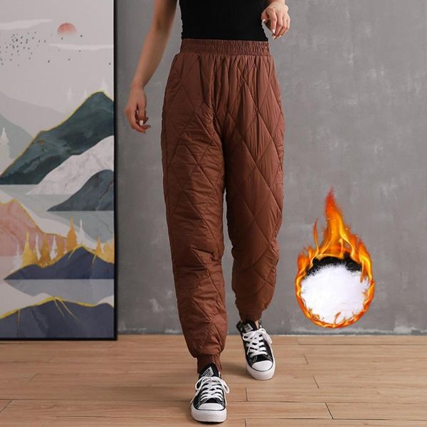 women's pants & capris women winter warm casual outdoor thick long trousers cotton padded quilted slim wear, Black;white
women's pants & capris women winter warm casual outdoor thick long trousers cotton padded quilted slim wear, Black;white