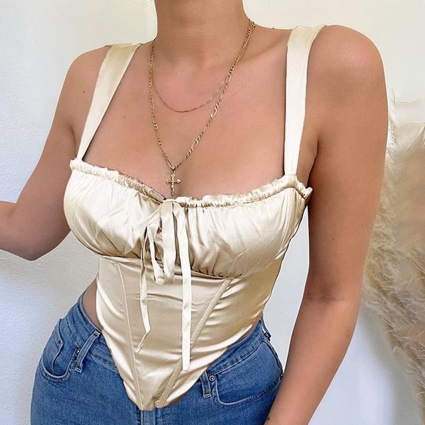 women's tanks & camis missnight chic corset satin bandage cropped tank backless bustier women fishbone support party summer womens, White
women's tanks & camis missnight chic corset satin bandage cropped tank backless bustier women fishbone support party summer womens, White