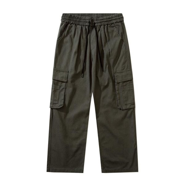 men's pants multi-pocket cargo mens safari style elastic waist wide leg solid color casual loose trousers men, Black
men's pants multi-pocket cargo mens safari style elastic waist wide leg solid color casual loose trousers men, Black