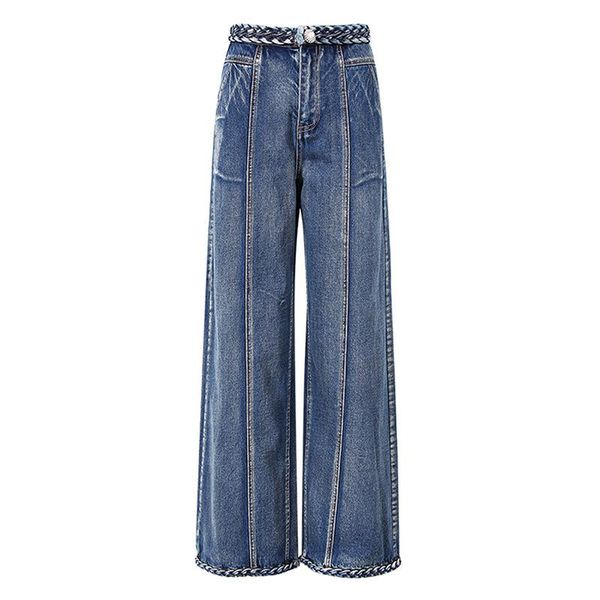 women's jeans wide leg pants 2021 summer drape loose knitting high waist straight tube mop floor thin long women, Blue
women's jeans wide leg pants 2021 summer drape loose knitting high waist straight tube mop floor thin long women, Blue
