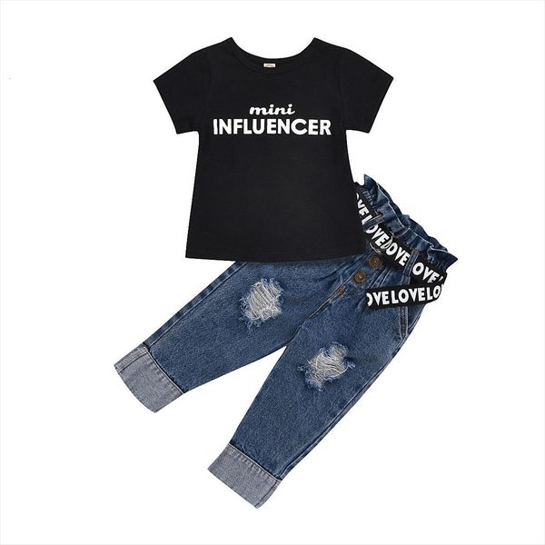 baby summer clothing toddler girl clothes short sleeve letter t shirt ripped denim pants jeans outfits 2pcs, White
baby summer clothing toddler girl clothes short sleeve letter t shirt ripped denim pants jeans outfits 2pcs, White