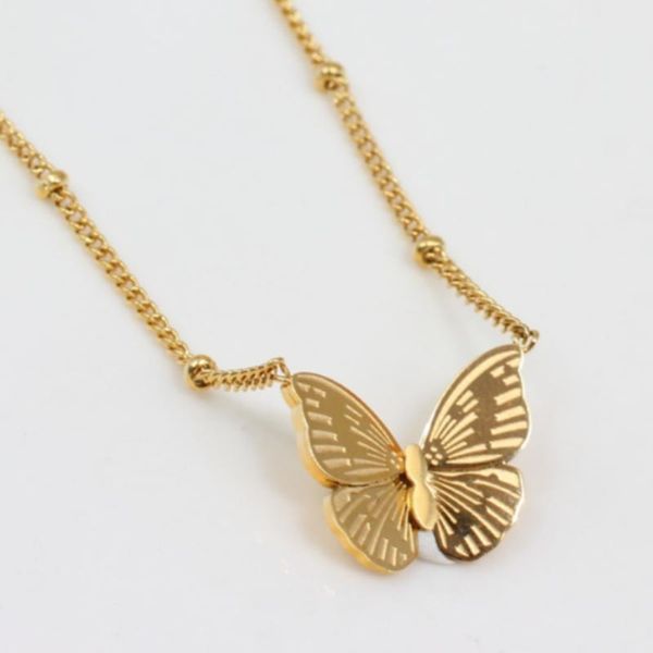 pendant necklaces women jewelry butterfly charm wholesale customize personalized 18k gold plated stainless steel necklace, Silver
pendant necklaces women jewelry butterfly charm wholesale customize personalized 18k gold plated stainless steel necklace, Silver