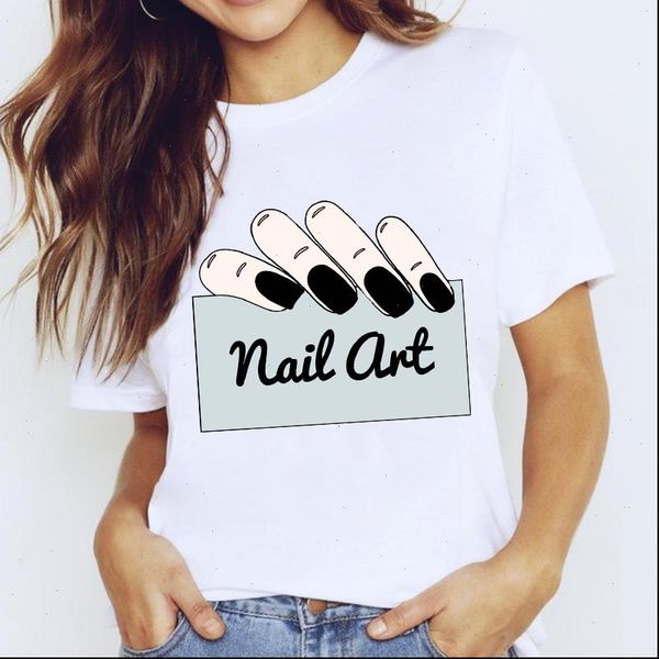 t women shirts for cartoon kawaii clothes fingernail nail art clothing print lady graphic shirt female tee, White
t women shirts for cartoon kawaii clothes fingernail nail art clothing print lady graphic shirt female tee, White