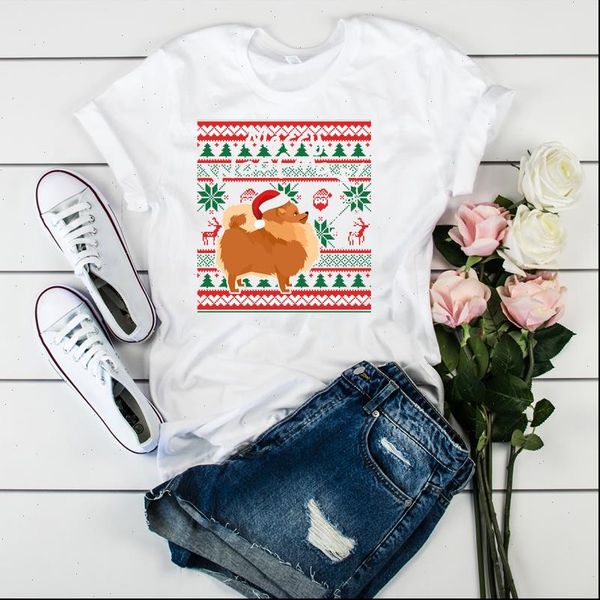 women t shirt graphic funny dog winter cute cartoon print merry christmas ladies tshirt female womens clothes tee, White
women t shirt graphic funny dog winter cute cartoon print merry christmas ladies tshirt female womens clothes tee, White