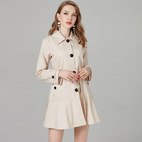 women's trench coats 2021 winter fashion single breasted women elegant full sleeve turn-down collar slim beige coat with belt, Tan;black
women's trench coats 2021 winter fashion single breasted women elegant full sleeve turn-down collar slim beige coat with belt, Tan;black