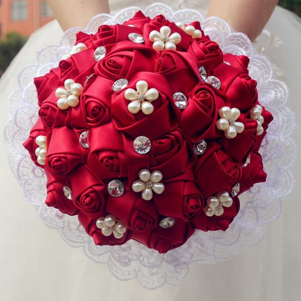 wedding flowers bouquets satin lace ribbon bridal artificial accessories quinceanera w2286
wedding flowers bouquets satin lace ribbon bridal artificial accessories quinceanera w2286