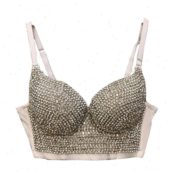 womens cami beading diamond nightclub party women push up summer bralette bra to wear out female corset, White
womens cami beading diamond nightclub party women push up summer bralette bra to wear out female corset, White