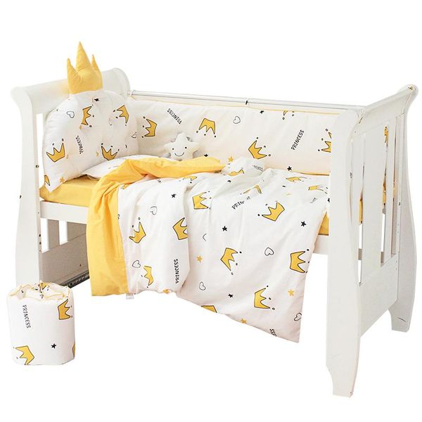 5pcs crown cushion baby bed bumper born infant toddlers cot surrounding bedding set cotton washable room accessories sets
5pcs crown cushion baby bed bumper born infant toddlers cot surrounding bedding set cotton washable room accessories sets