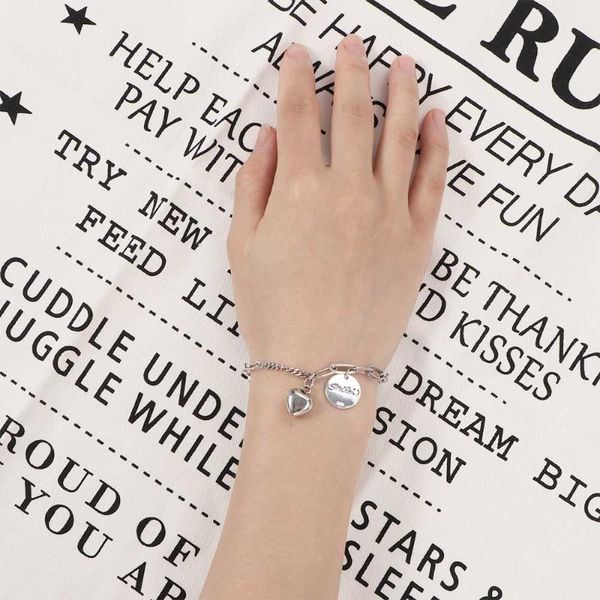 link, chain simple temperament love letter bracelet female niche design sense cold wind fashion wild personality hand jewelry, Black
link, chain simple temperament love letter bracelet female niche design sense cold wind fashion wild personality hand jewelry, Black