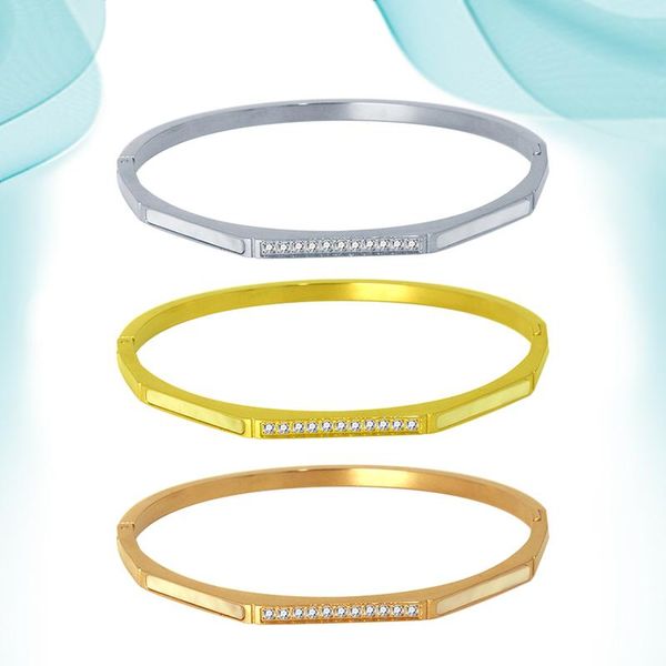 bangle trendy stainless steel shell bracelet with diamonds for women customized personality bangles on hand making supplies, Black
bangle trendy stainless steel shell bracelet with diamonds for women customized personality bangles on hand making supplies, Black