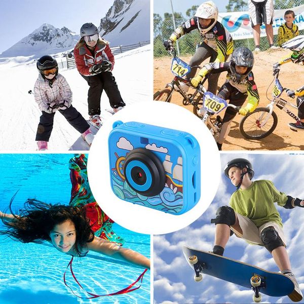 

sports & action video cameras kids cam 2.0'' lcd 12mp 1080p hd outdoor camera camcorder 30m waterproof sport bike helmet dv