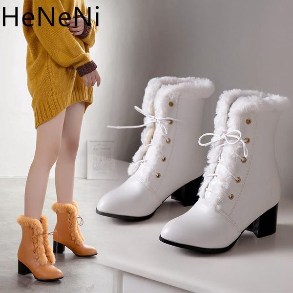 boots 2021 winter fur women ankle solid lace-up ladies square heel shoes fashion heels botines mujer 33, Black
boots 2021 winter fur women ankle solid lace-up ladies square heel shoes fashion heels botines mujer 33, Black
