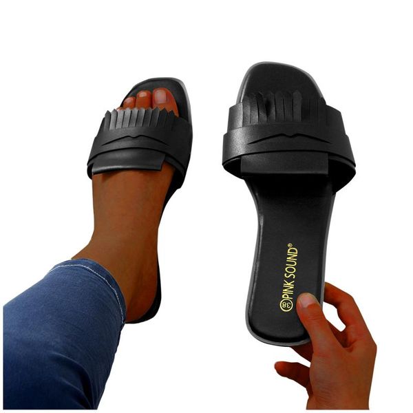 fashion women sandals tassel flat slippers summer square toe ladies shoes outdoor beach flip flops chaussure femme, Black
fashion women sandals tassel flat slippers summer square toe ladies shoes outdoor beach flip flops chaussure femme, Black