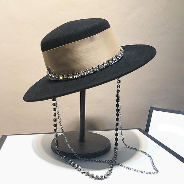 stingy brim hats 01908-jinri-67 celebrities girl lady metal chain fedoras cap women formal dinner panama hat, Blue;gray
stingy brim hats 01908-jinri-67 celebrities girl lady metal chain fedoras cap women formal dinner panama hat, Blue;gray