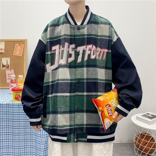 men's hoodies & sweatshirts high street all-match baseball jacket men 2021 autumn korean harajuku loose fashion vintage hip hop plaid, Black
men's hoodies & sweatshirts high street all-match baseball jacket men 2021 autumn korean harajuku loose fashion vintage hip hop plaid, Black