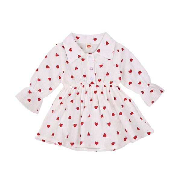 girl's dresses spring autumn baby girls fashion long sleeves dress sweet heart print button children princess clothes, Red;yellow
girl's dresses spring autumn baby girls fashion long sleeves dress sweet heart print button children princess clothes, Red;yellow